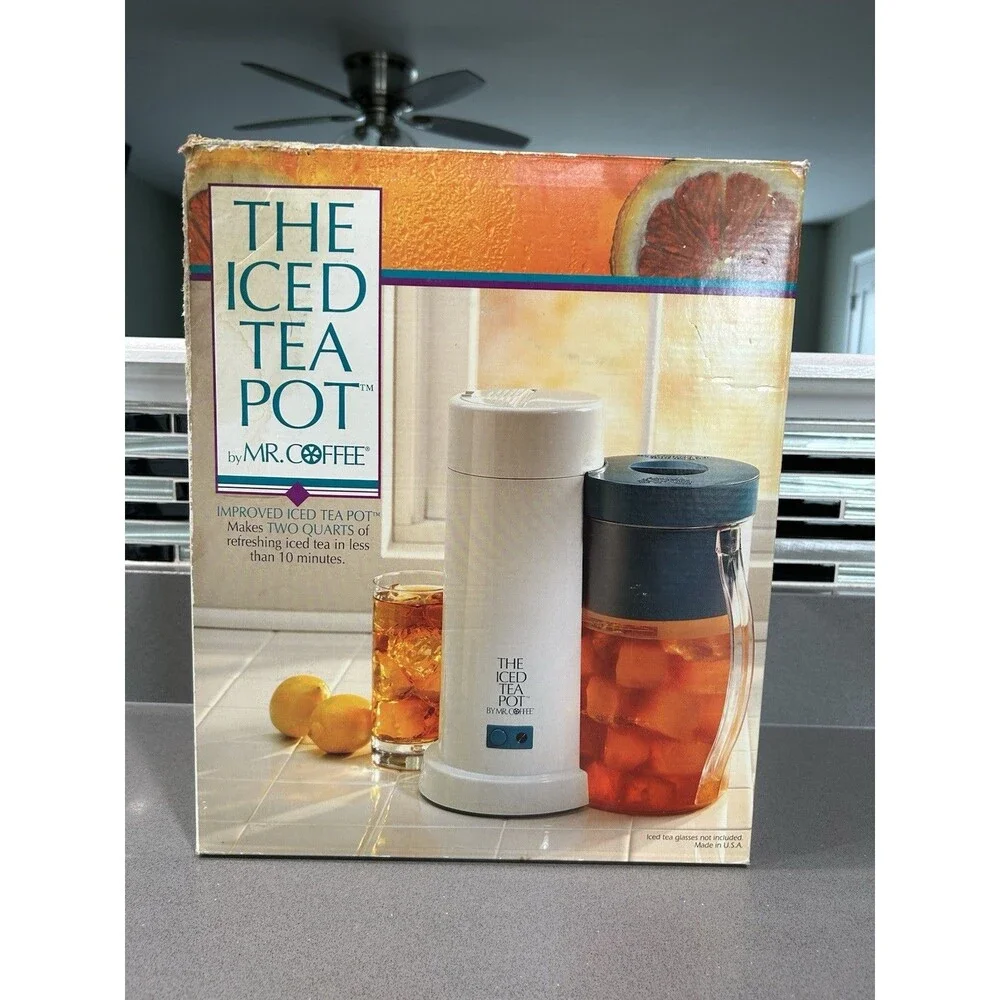Mr Coffee Iced Tea Maker 2-QT TMI Series Vintage 1996 Made In USA New Open Box